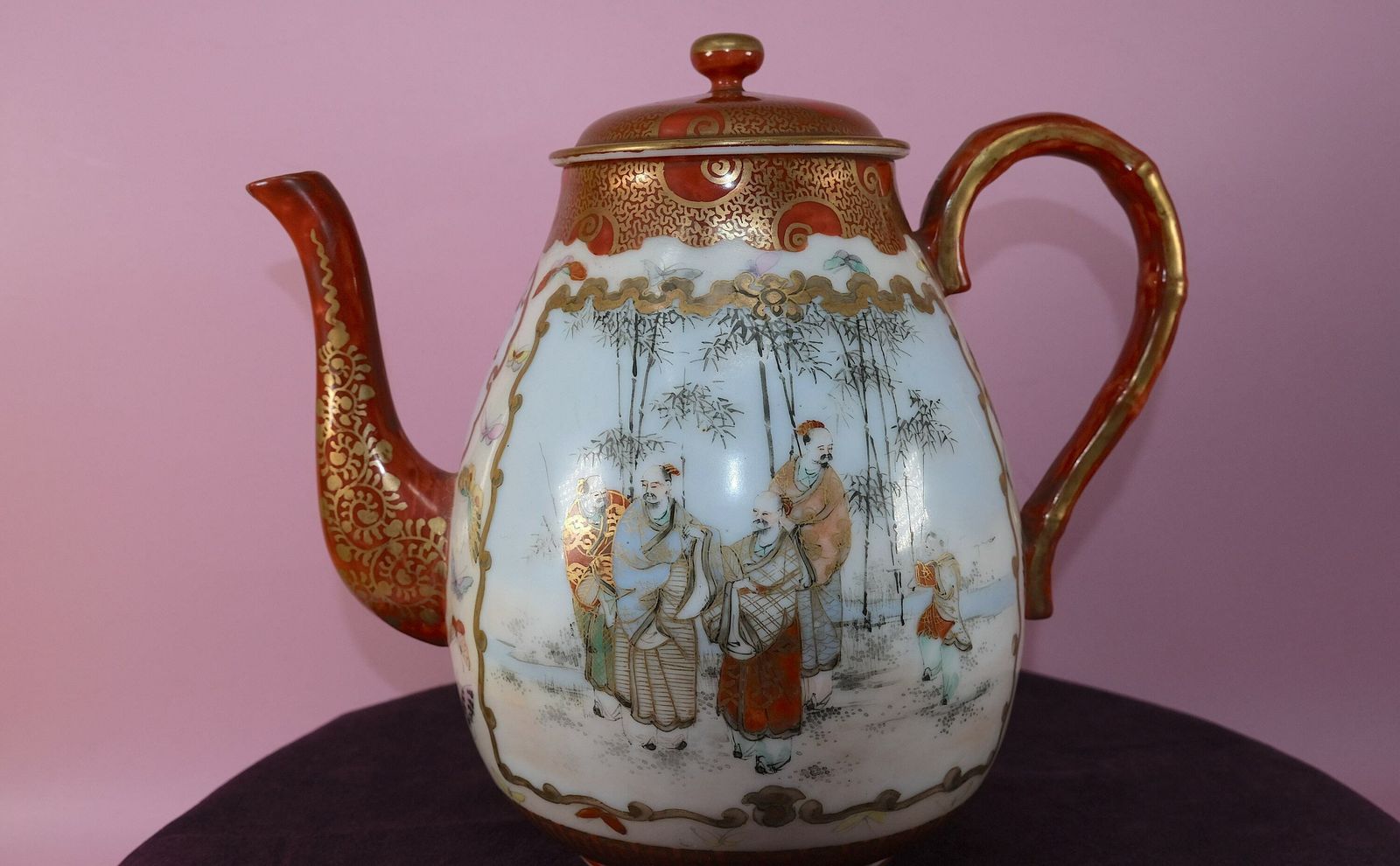 Japanese Kutani Teapot photo furniture