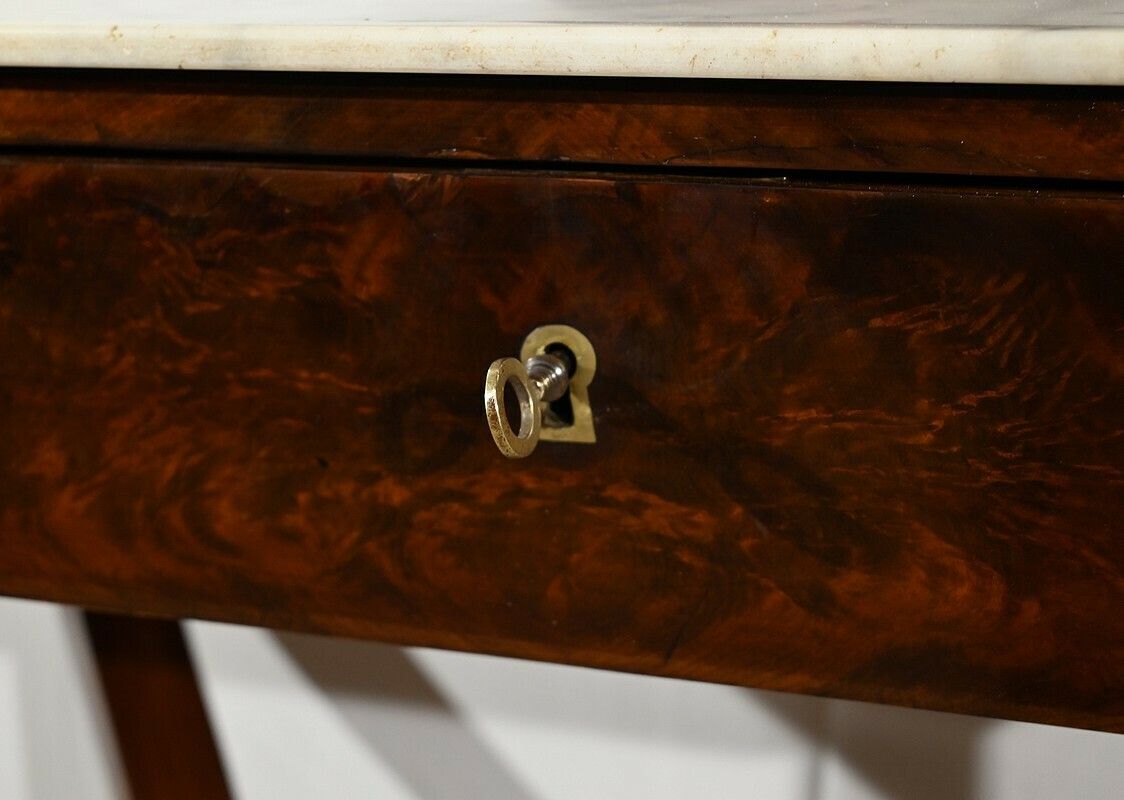 photo buy Burl Mahogany Dressing Table, Restoration Period – Early 19th Century