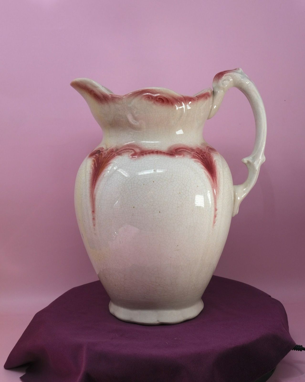 Ironstone Jug, Large Wash Jug Vase photo furniture