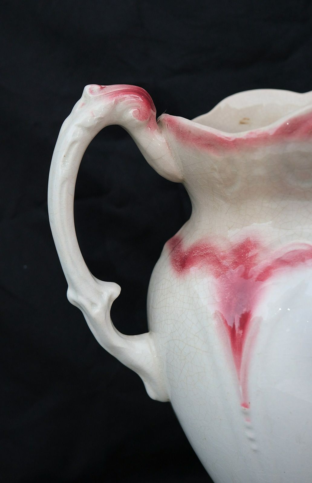 Ironstone Jug, Large Wash Jug Vase photo for sale