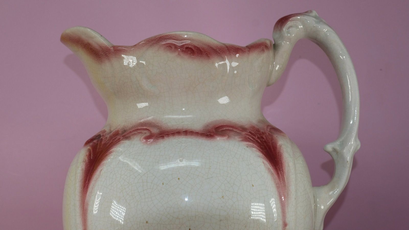 Ironstone Jug, Large Wash Jug Vase photo vinterior