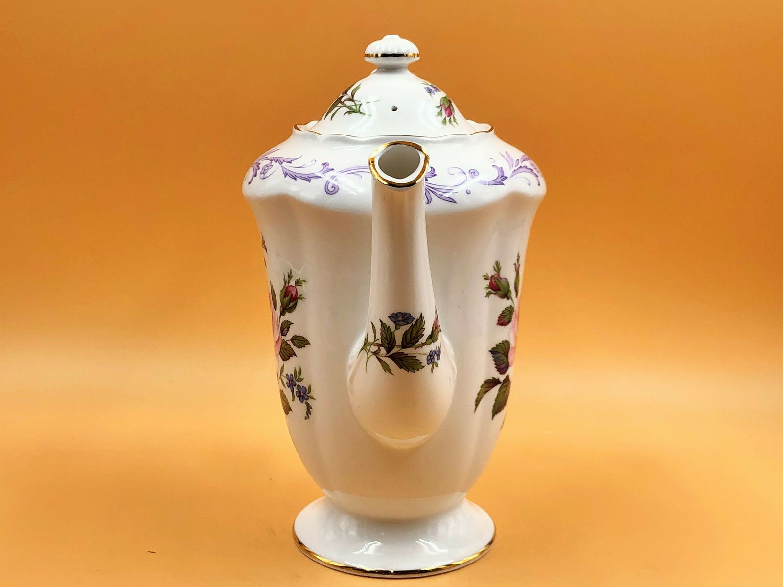 Vintage Paragon China Century Rose 1 Pint Capacity Coffee Pot. C1967. photo for sale
