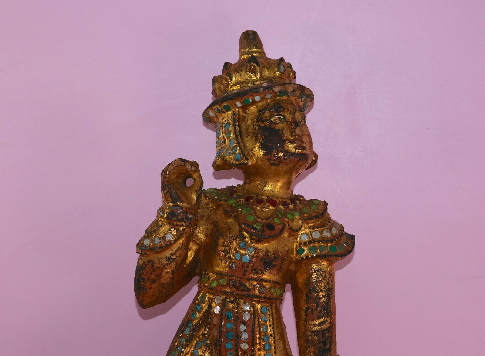 Burmese Art, Gilt Figure Burma, Nat photo 100.0