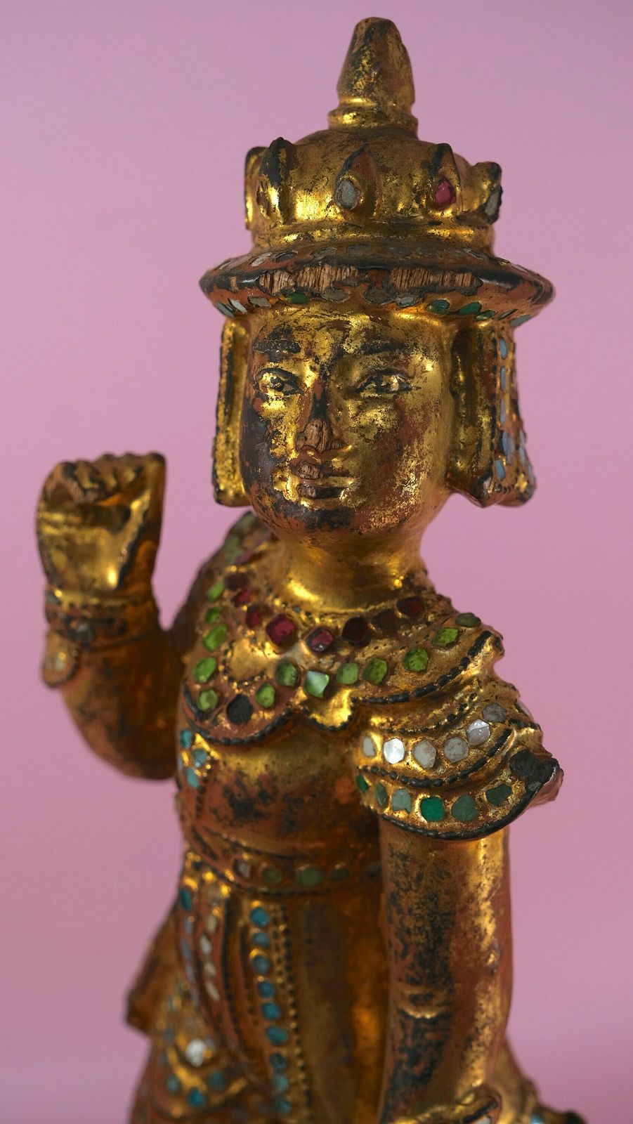 Burmese Art, Gilt Figure Burma, Nat