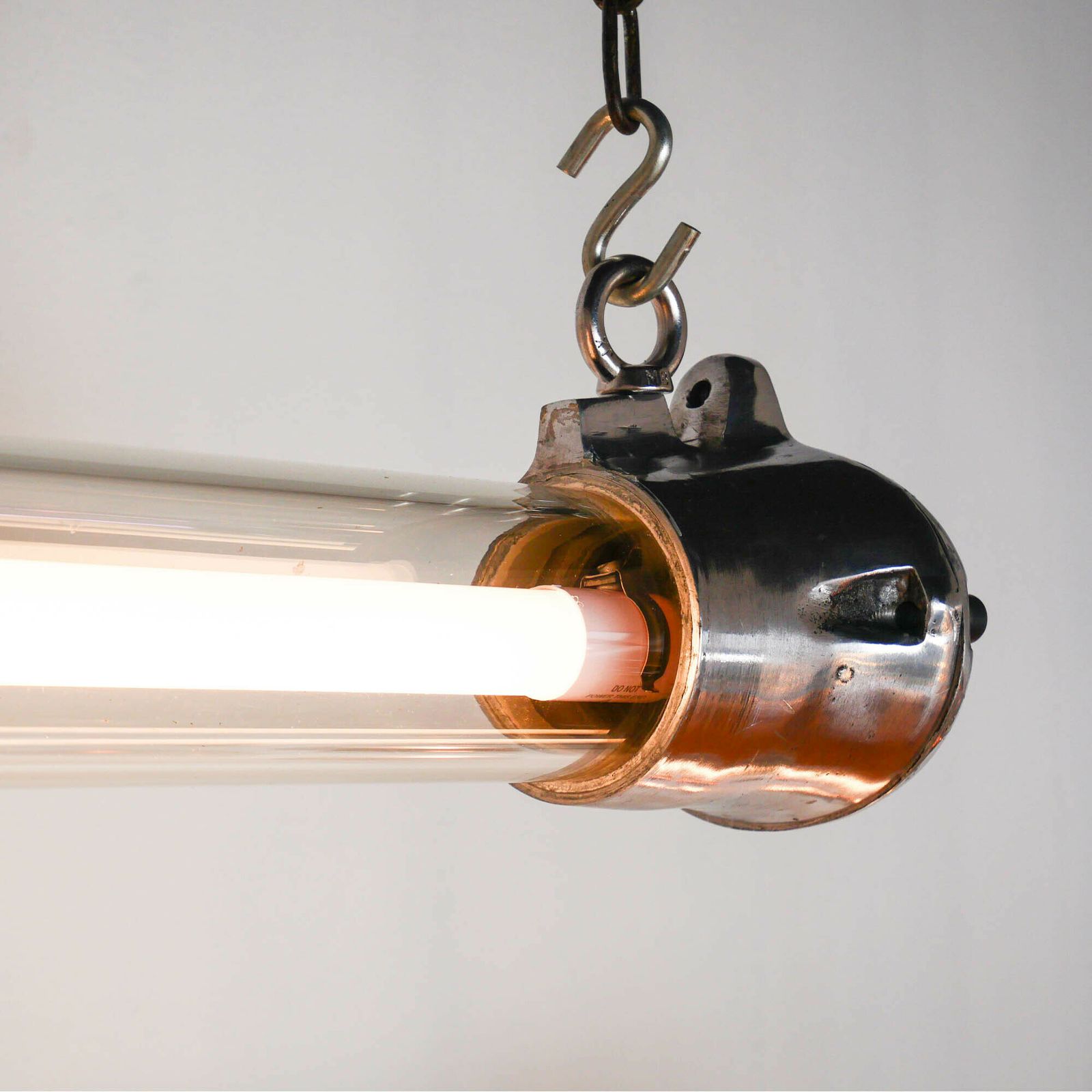 “Tube” Pendant Light photo vintage