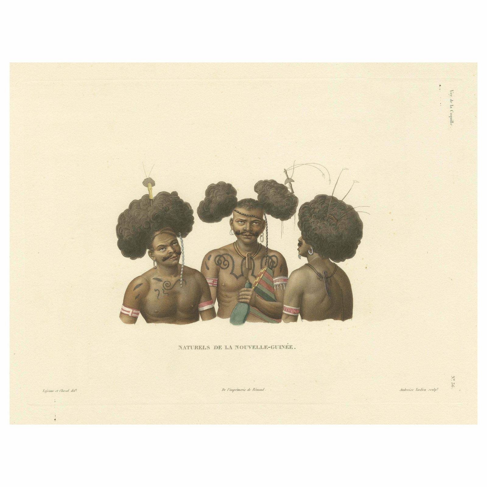 Antique Print Of Natives Of New Guinea