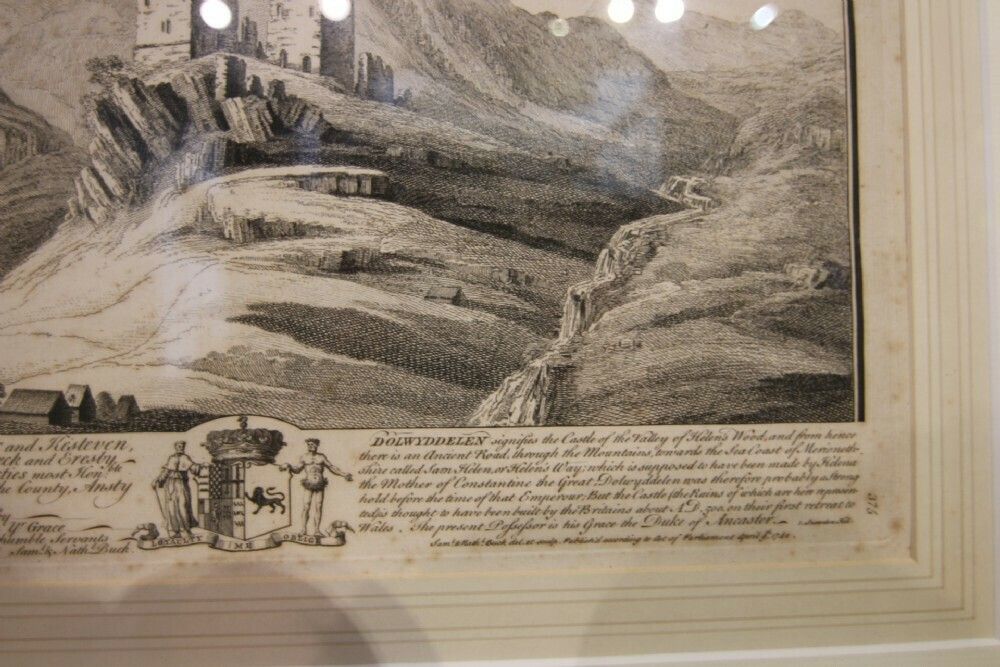 18th Century Lithograph Of Dolwyddelan Castle Wales photo Art