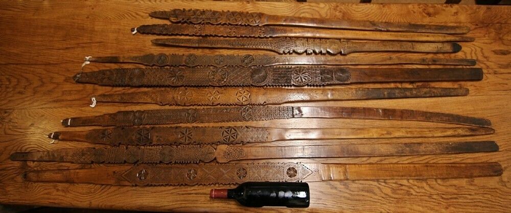 photo vinterior 19th Century Folk Art Distaff, 1800s