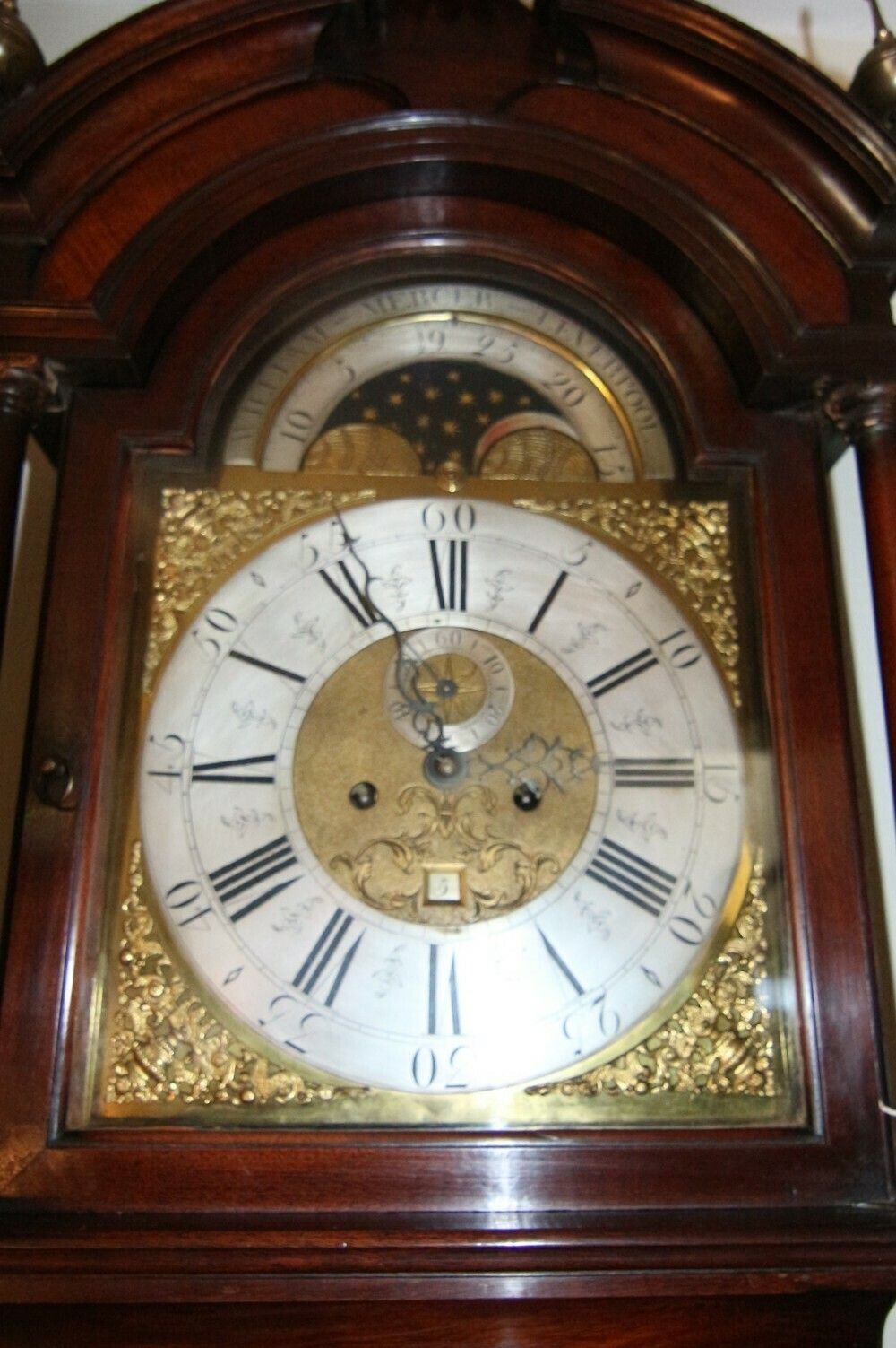 18th Century Liverpool 8 Day Brass Moon Phase Longcase Clock, William Mercer Of Liverpool photo furniture