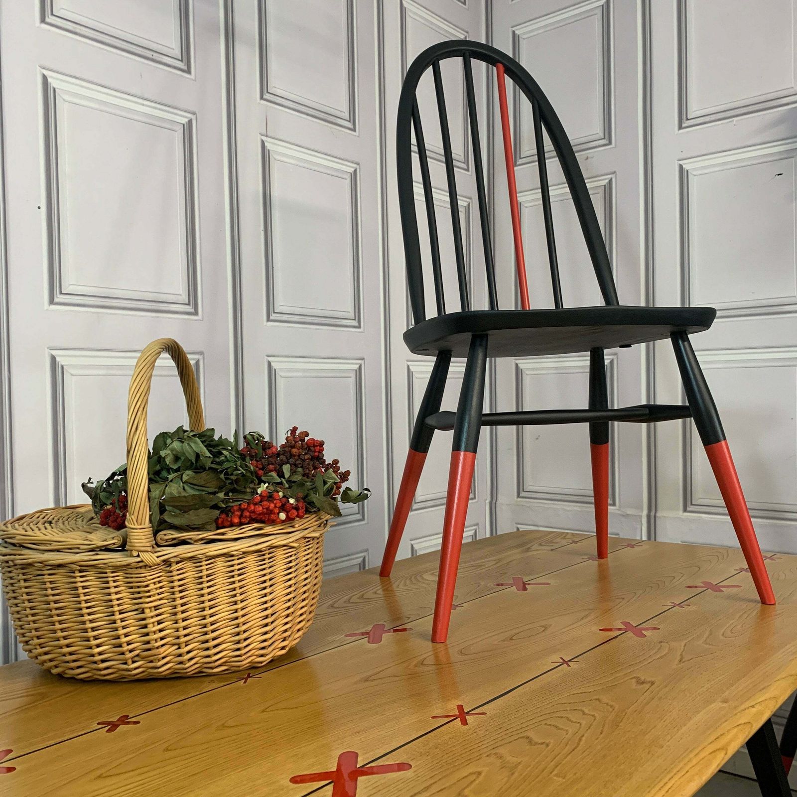 Ercol Dining Table And Chairs Black And Red Resin Table Design Kisses Commission Order photo for sale