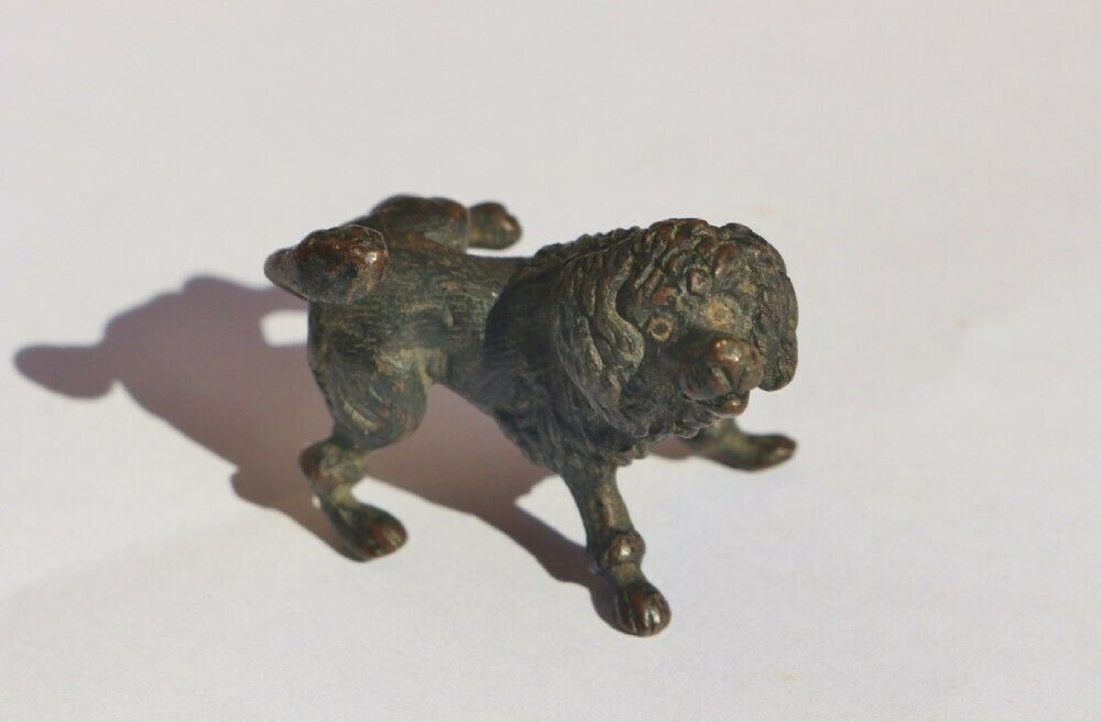 135.0 Humorous Late 19thc Cold Patinated Austrian Bronze 'Stephan Buchinger' Dog Cocking His Leg photo