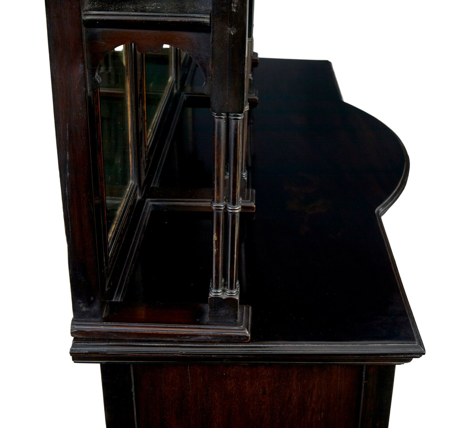 Edwardian Chippendale Revival Carved Mahogany Cabinet photo 2035.0