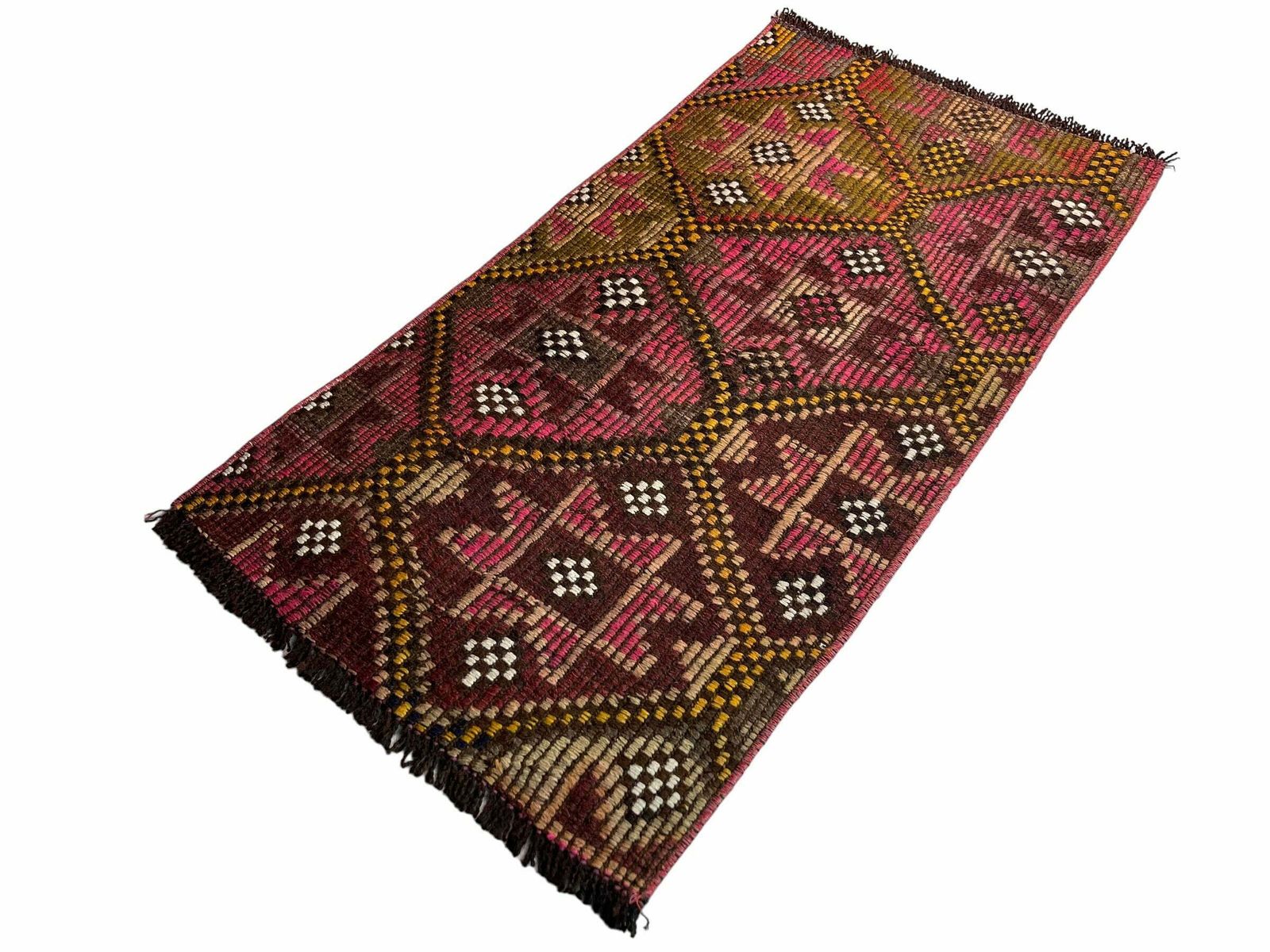 Turkish Mini Kilim Rug ,Vintage Anatolian Turkish Kelim 103 X 54 Cm photo furniture