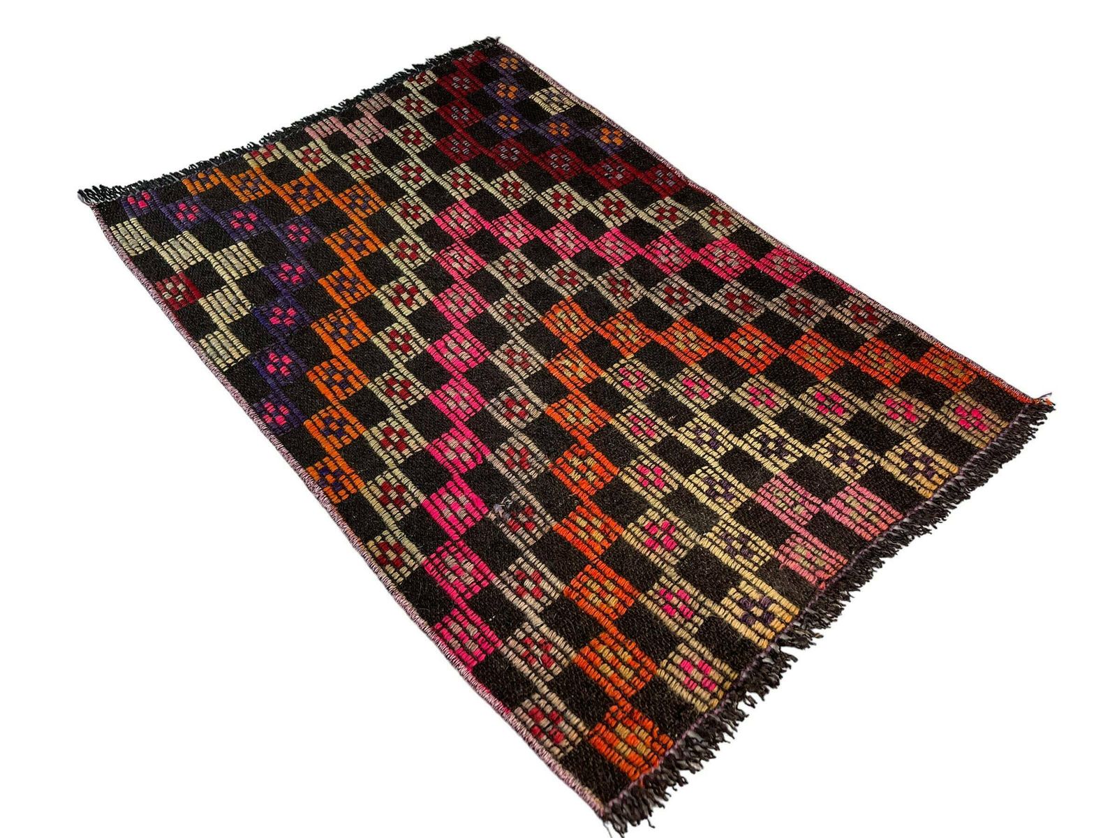 Turkish Mini Kilim Rug ,Vintage Anatolian Turkish Kelim 86 X 58 Cm photo furniture