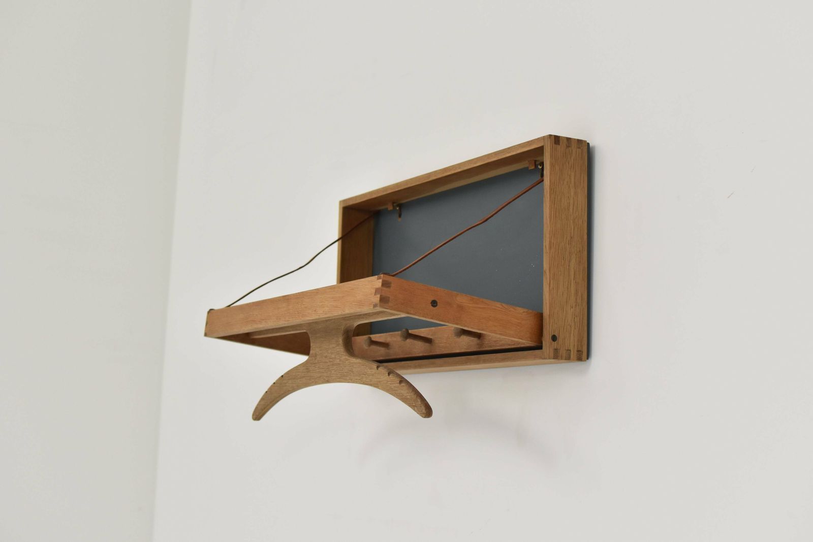 Wall Valet By Adam Hoff & Poul østergaard For Virum Møbelsnedkeri, Denmark 1963. photo for sale