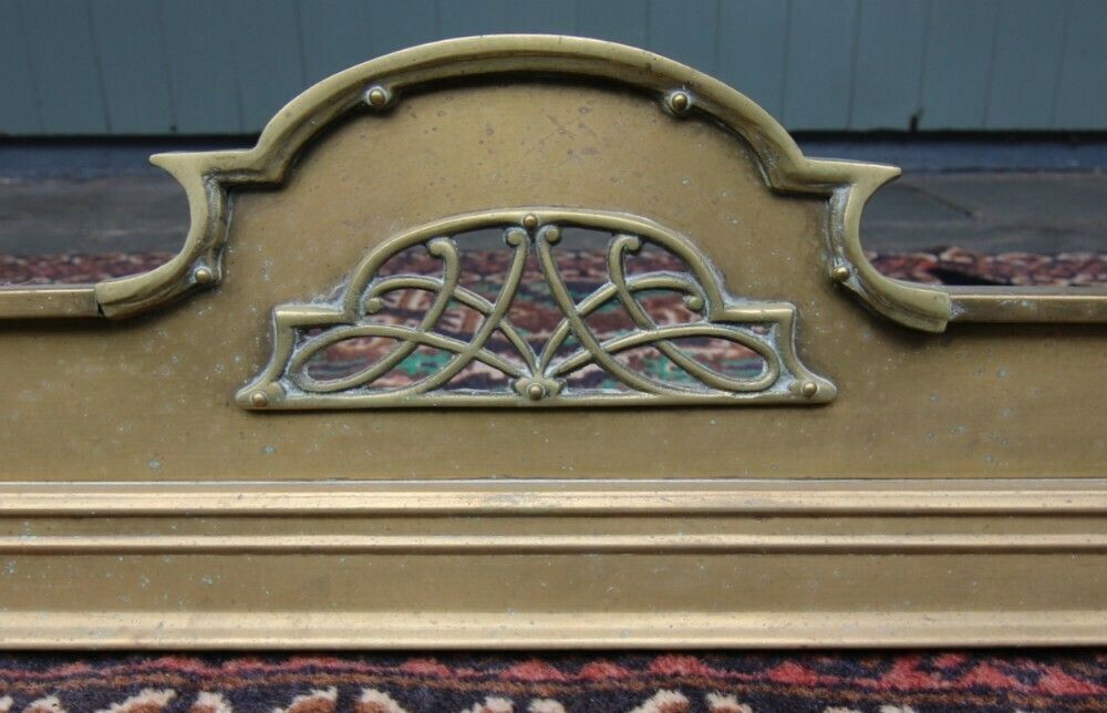 Art Nouveau Brass Fireside Fender photo furniture