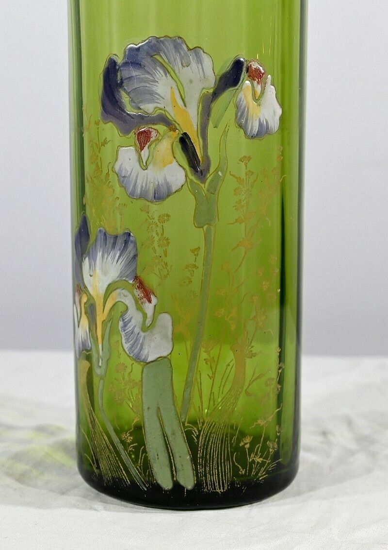 Legras Vase “Les Iris”, Art Nouveau – Late 19th Century photo 539.9193548520001