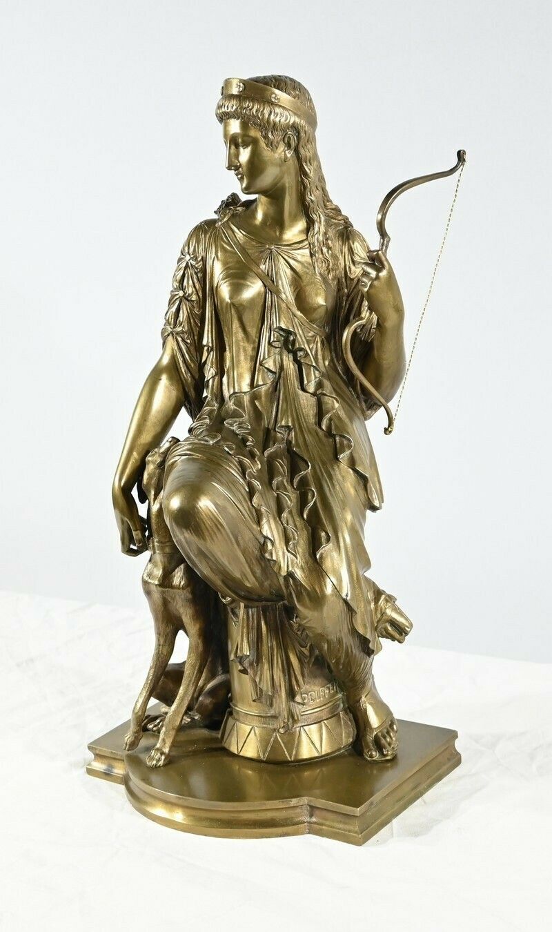 Bronze “Diane The Huntress”, Signed Peiffer – 2nd Part 19th Century photo furniture