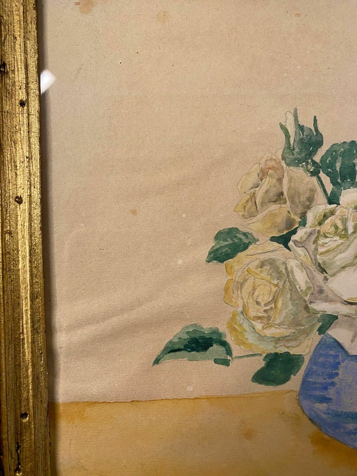 photo for sale Old Painting, Still Life With Roses, 20th Century