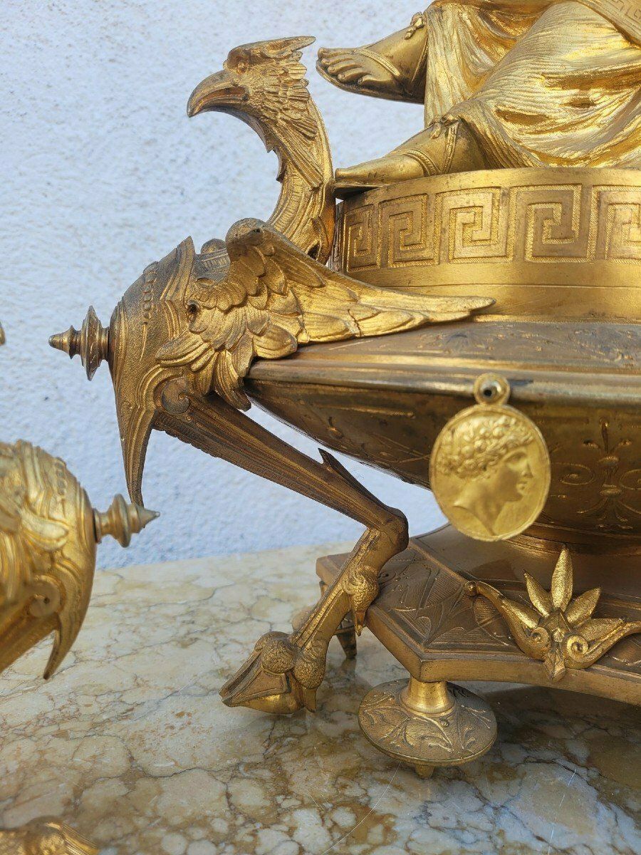 Picard, Gilt Bronze Trim, Muse Of Music, 19th Century photo 8800.0