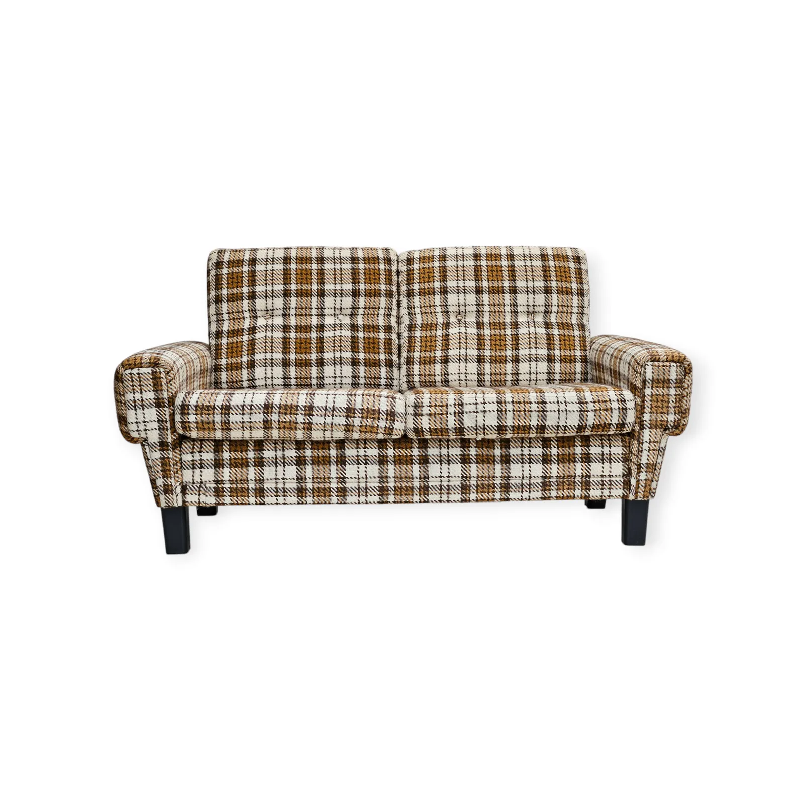 1970s, Danish 2 Seater Sofa, Original Very Good Condition, Furniture Wool.