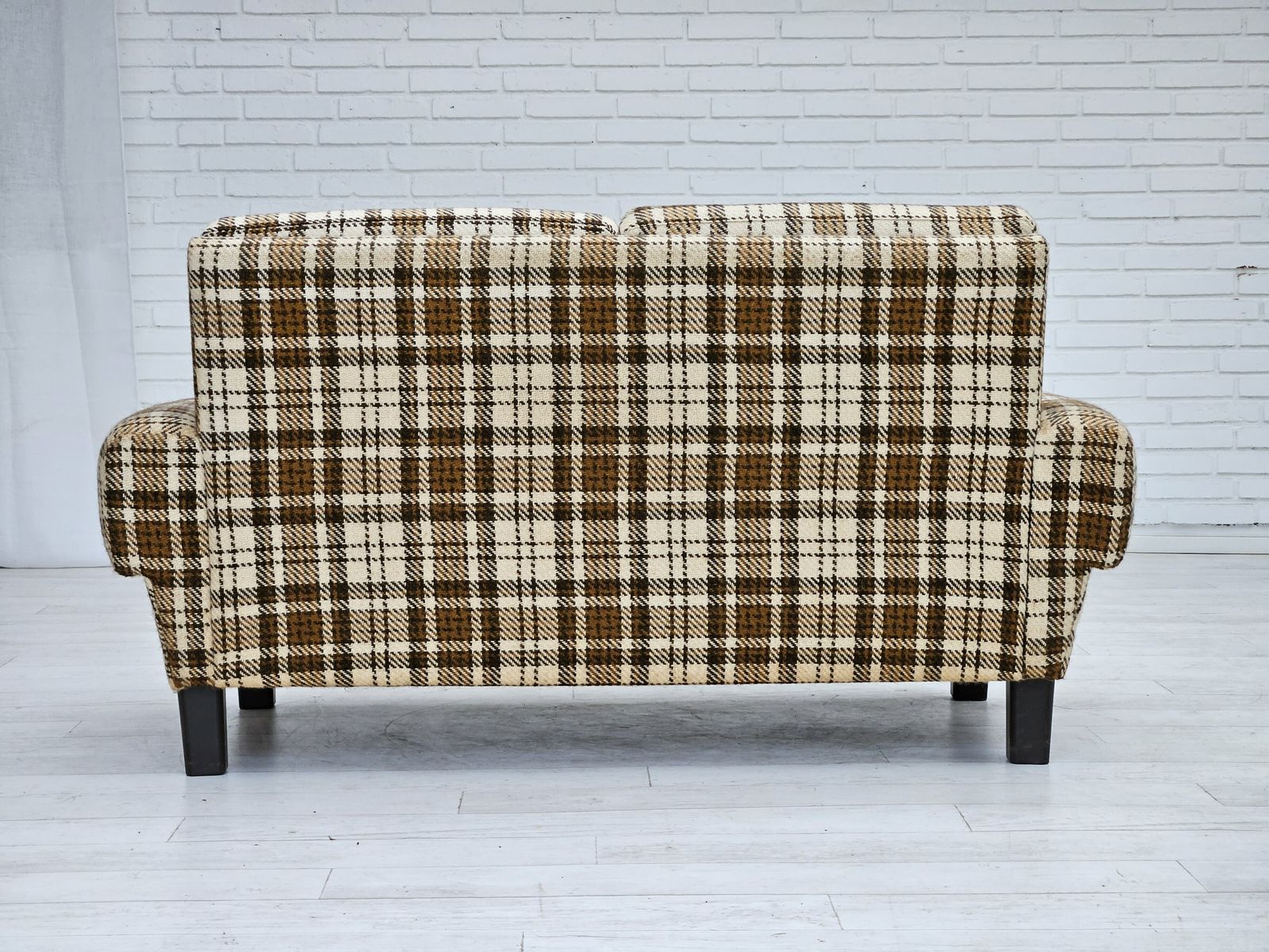 1390.0 1970s, Danish 2 Seater Sofa, Original Very Good Condition, Furniture Wool. photo