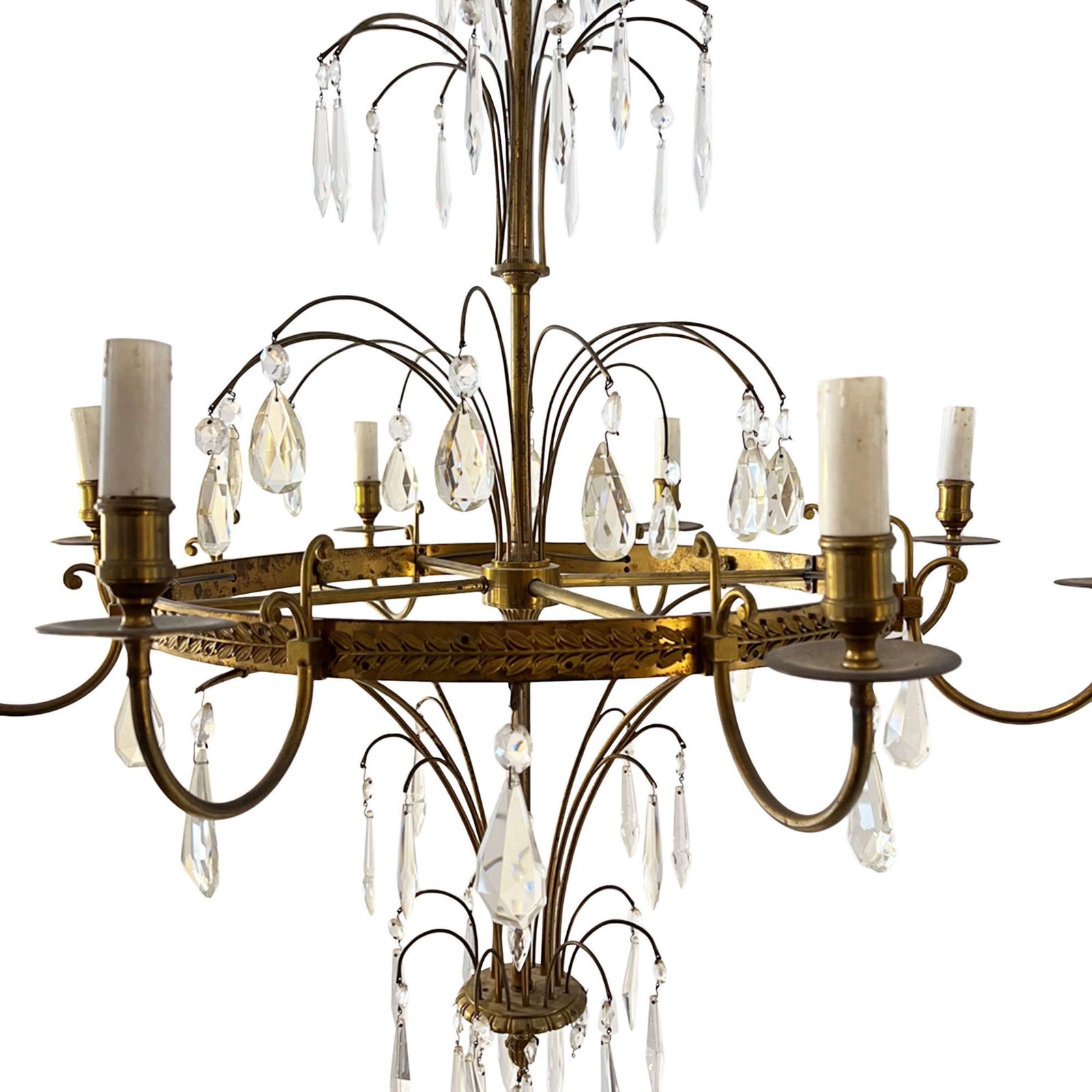 Elegant French 1950s Chandelier photo Lighting