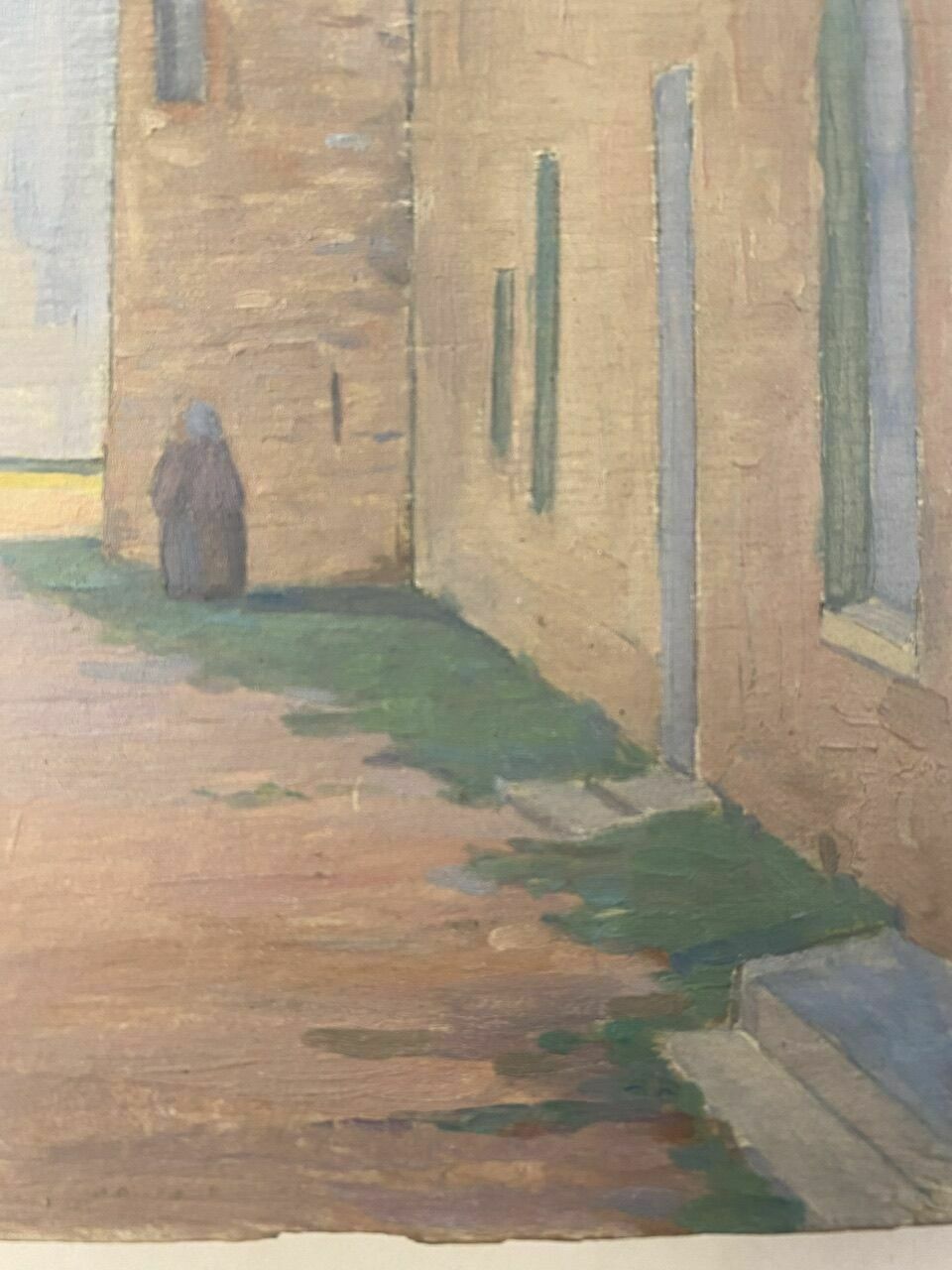 Painting, Landscape, Stamp Of The Artist's Studio Circa 1940 photo buy