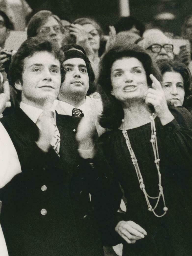 Nick Wheeler Jackie Kennedy With Family, Black And White Photograph, Circa 1970s photo furniture