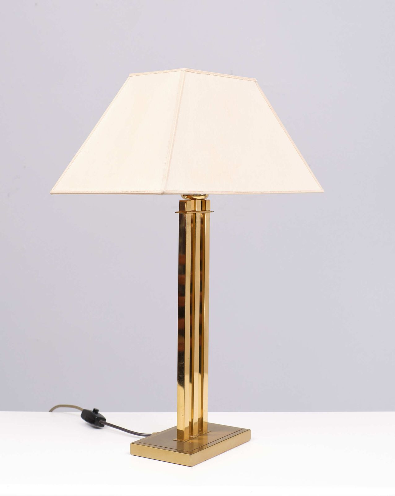 Willy Rizzo For Deknudt Brass Table Lamp Hollywood Regency 1970s Belgium photo buy