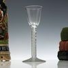 18th Century Double Series Air Twist Wine Glass C1750 photo vinterior