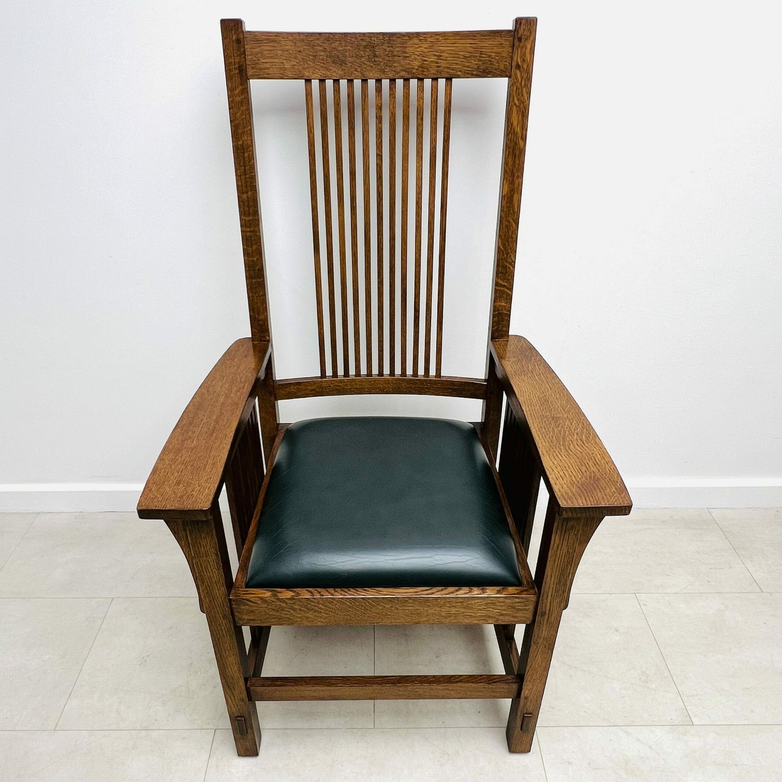 American High Back Arm Chair By Stickley Furniture photo for sale