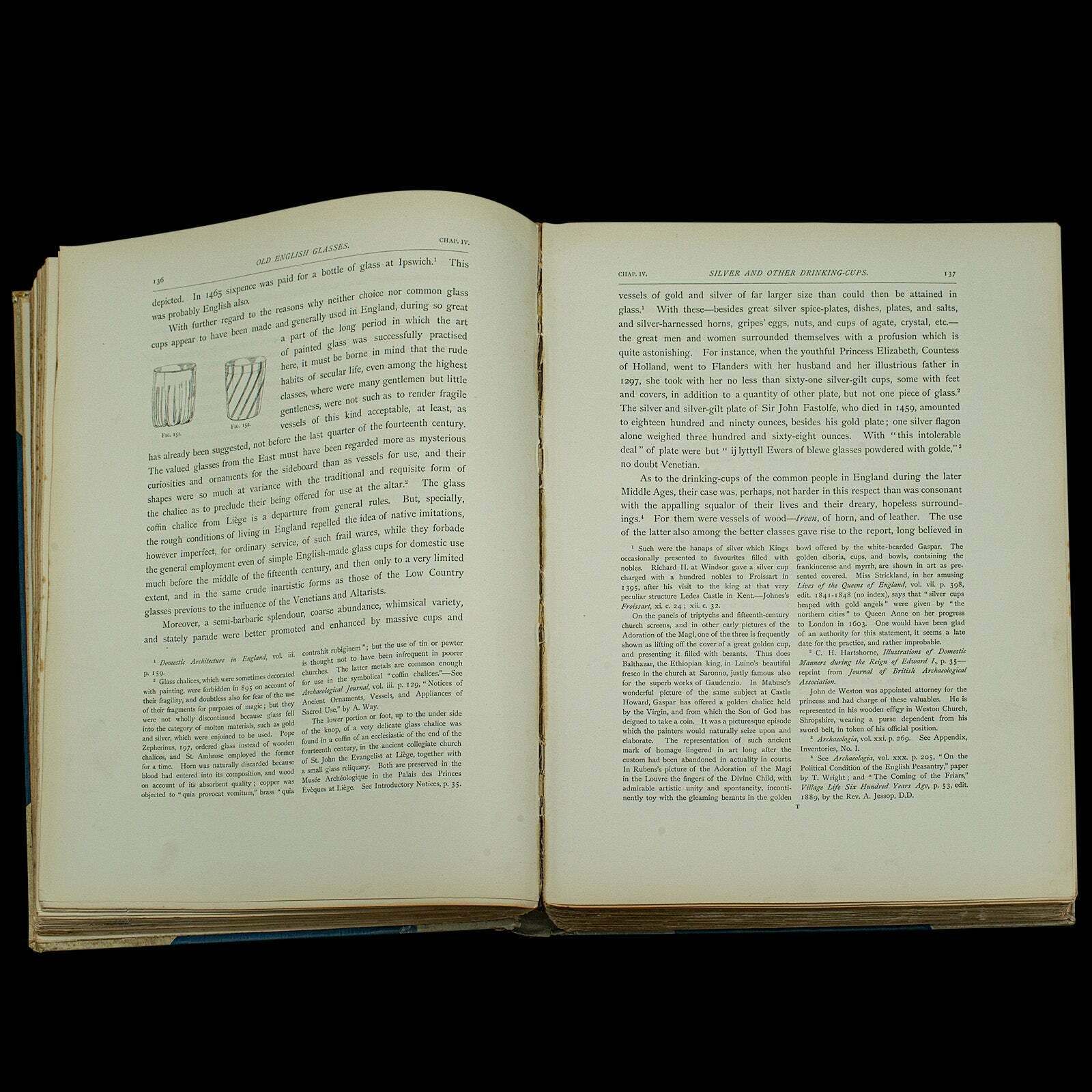 photo furniture Antique Reference Book, Old English Glasses, Hartshorne, History, Victorian