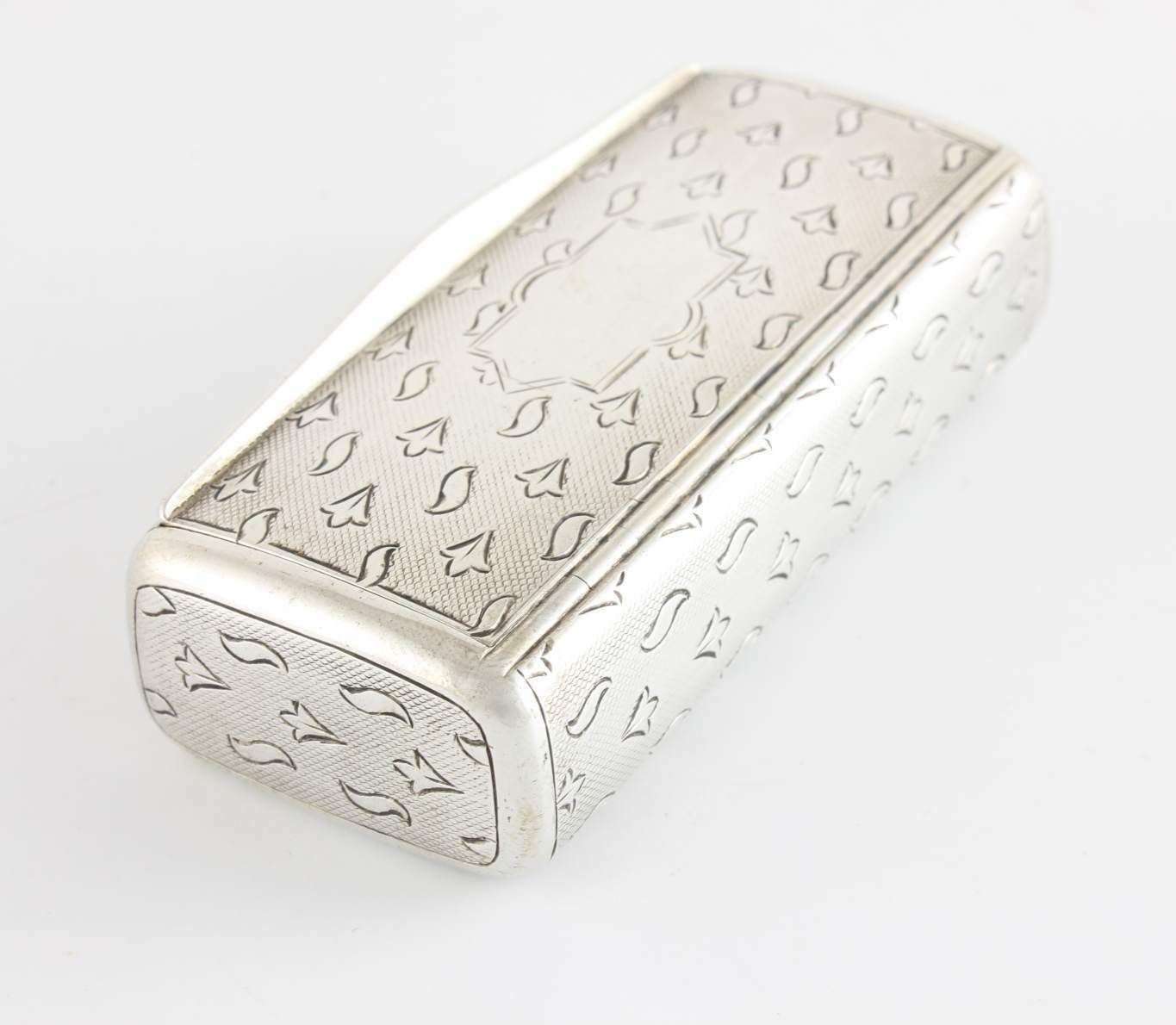 Antique Austrian Silver Snuff Box. Continental Lidded Pot. 1853. photo for sale