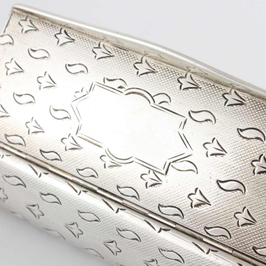 Antique Austrian Silver Snuff Box. Continental Lidded Pot. 1853. photo 295.0
