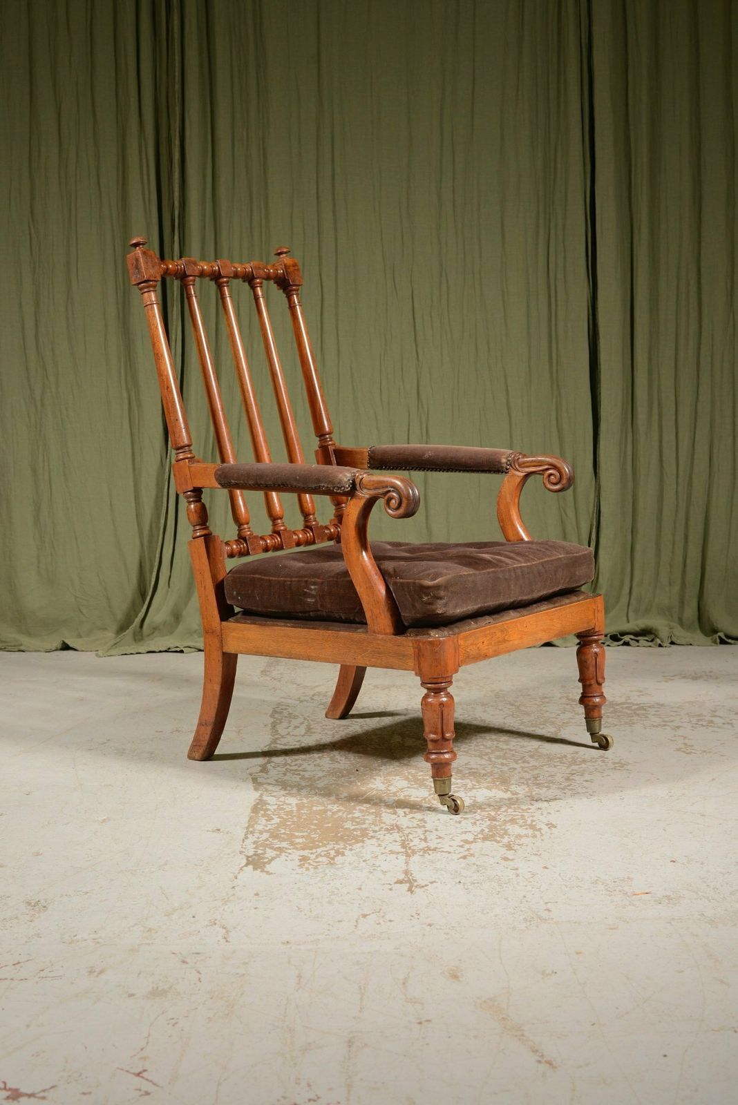 A William IV Mahogany Open Armchair In The Manner Of Gillows   C.1830