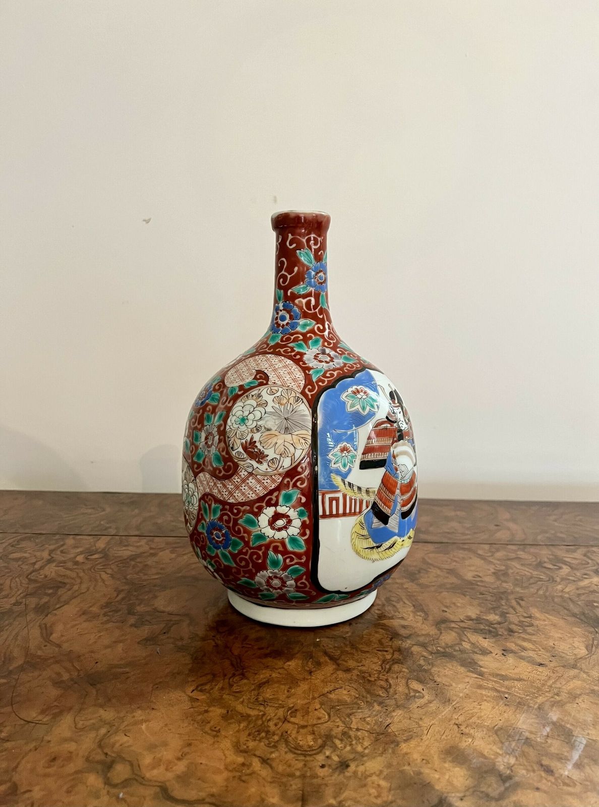 Quality Pair Of Antique Japanese Imari Shaped Vases photo vinterior