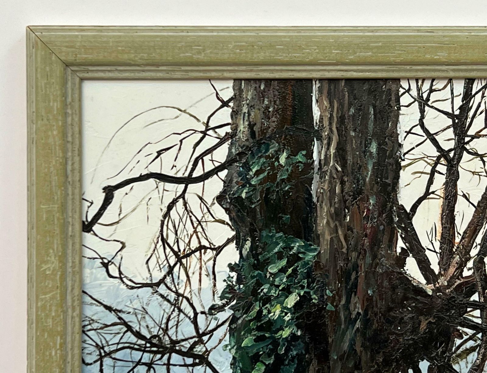 Arthur Terry Blamires Oil Painting Of Tree Over A River In Yorkshire Dales By British Landscape Artist  1989 Circa photo for sale