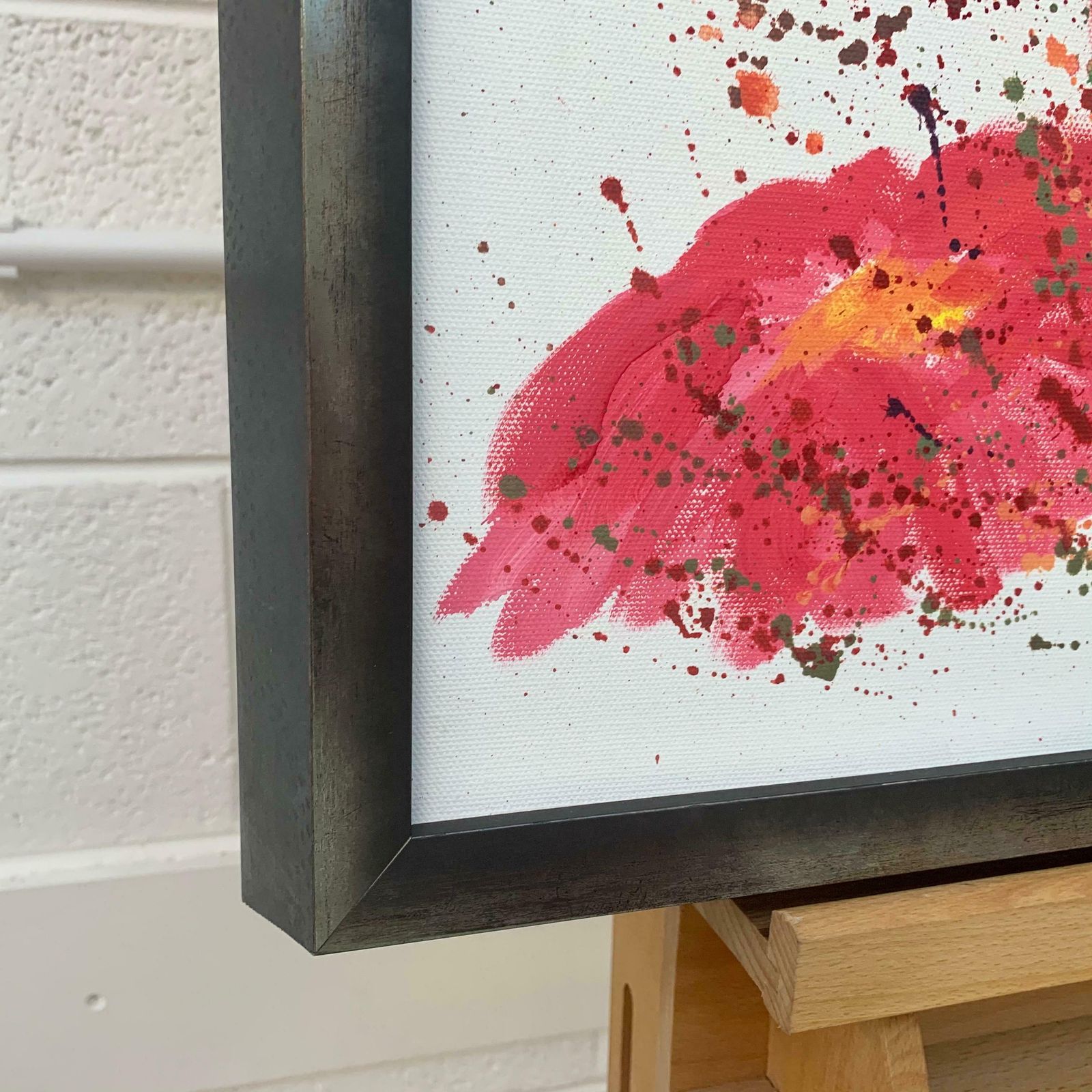 photo for sale Angela Wakefield Abstract Red & Pink Flowers On A White Background By Contemporary British Artist 2006
