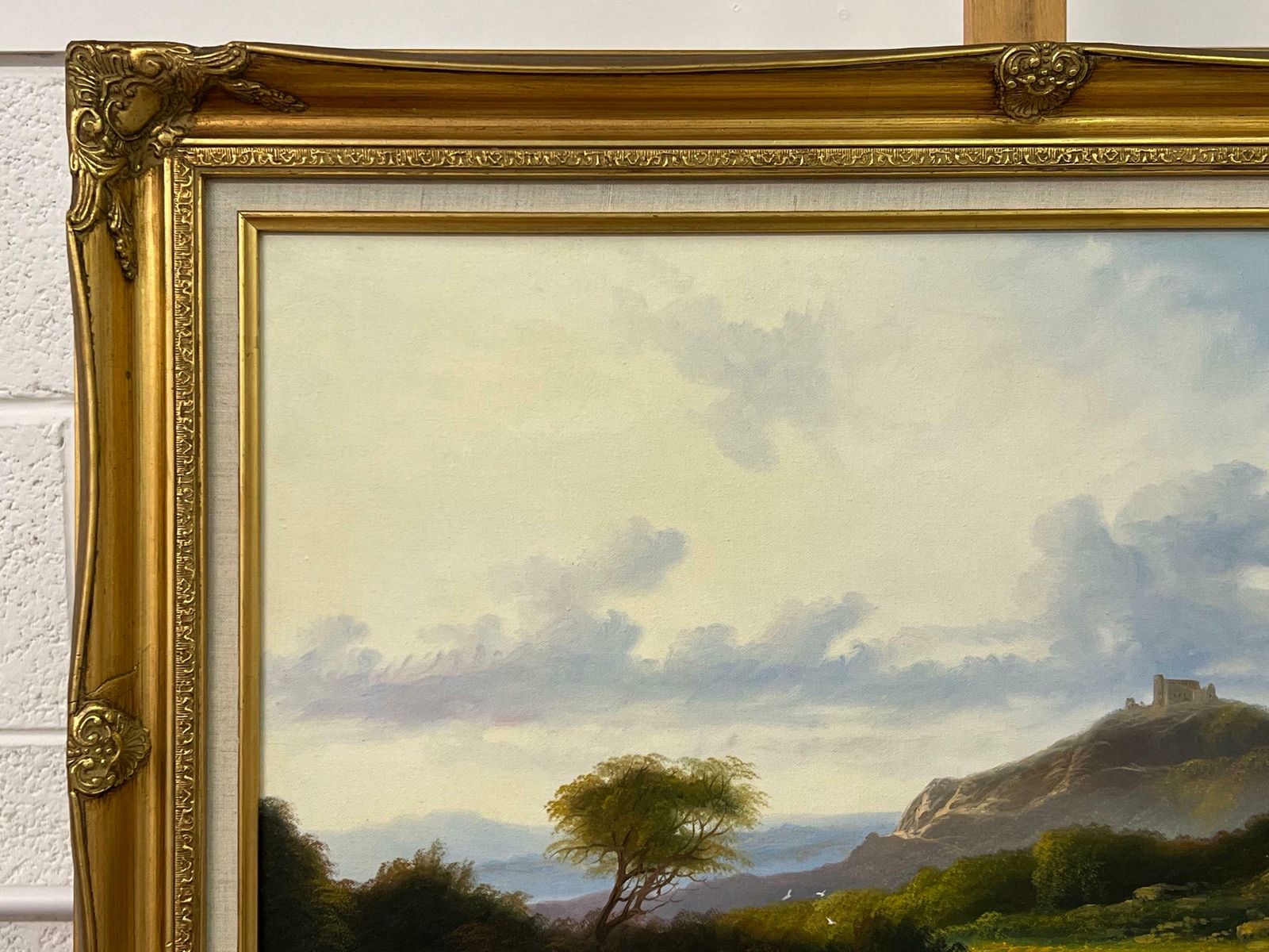 photo for sale Andrew Grant Kurtis Mountain Lake In Spring Oil Painting Of The Scottish Highlands By British Artist 1980 Circa