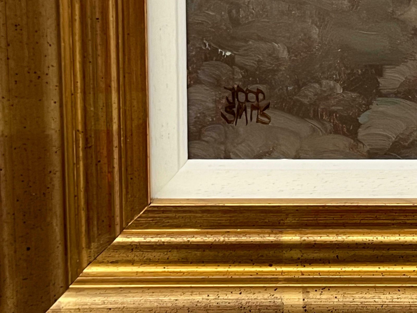 Joop Smits River Landscape Painting With Mountains & Trees By 20th Century Dutch Artist  1995 Circa photo furniture