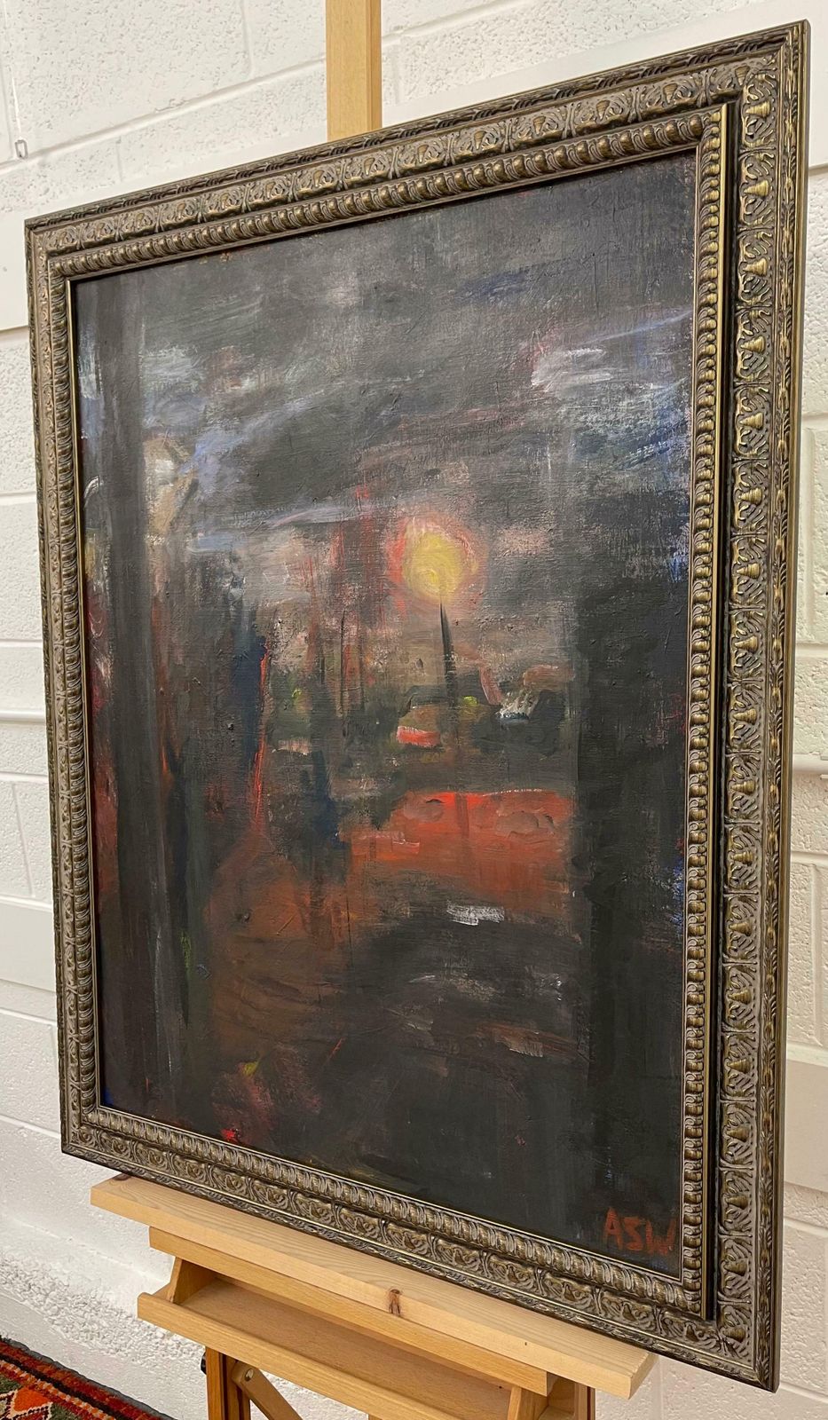 Angela Wakefield Dark & Atmospheric Abstract Expressionist Art By Contemporary British Painter  1999 photo Art
