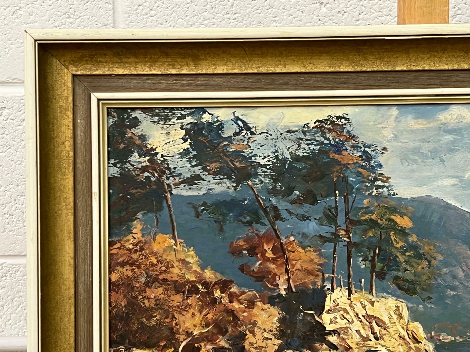 photo for sale Arthur Terry Blamires Oil Painting Of Derwent Water English Lake District By British Landscape Artist 1989