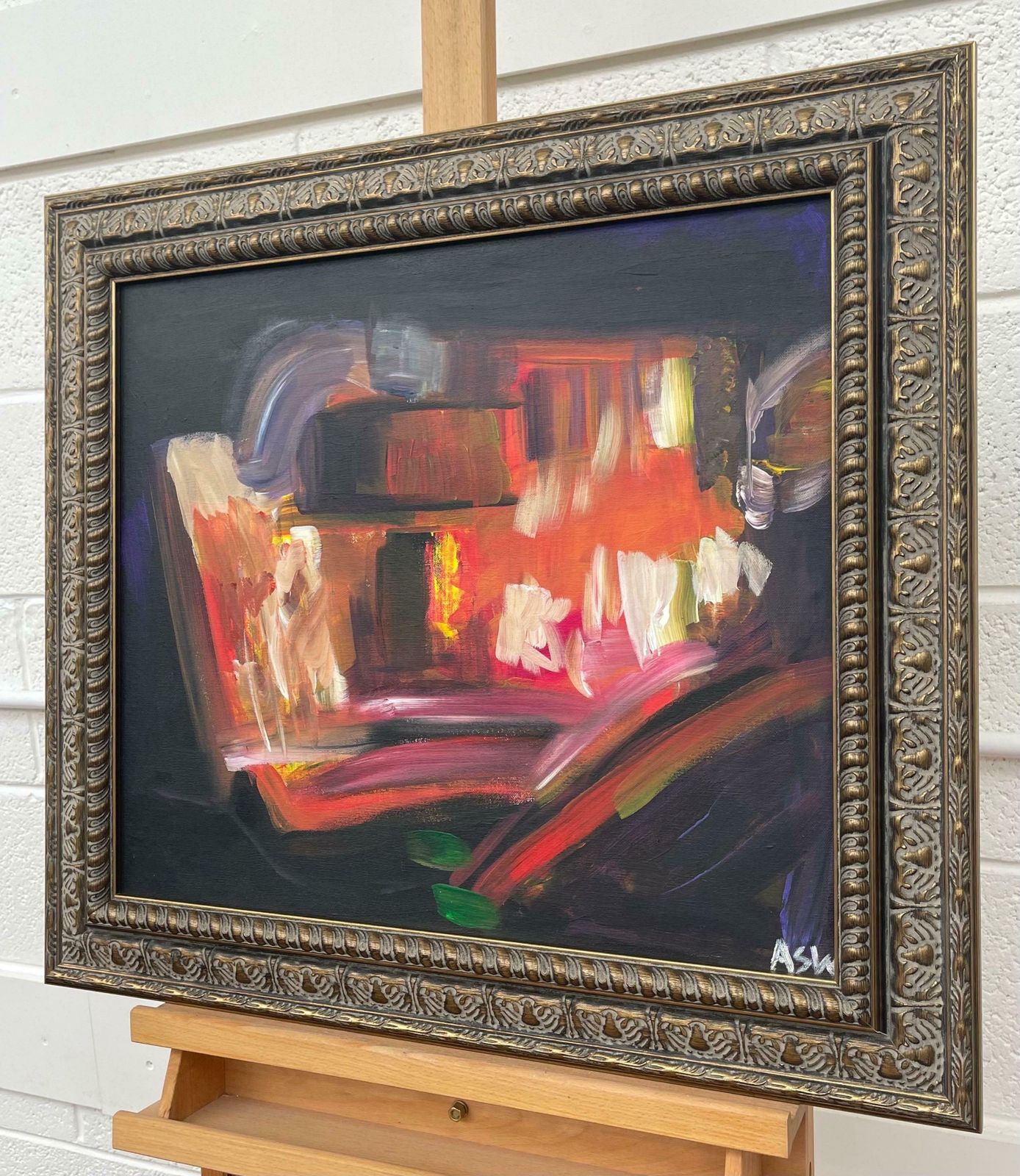 Angela Wakefield City Drive Abstract Expressionist Painting By Leading British Urban Artist  1999 photo vinterior