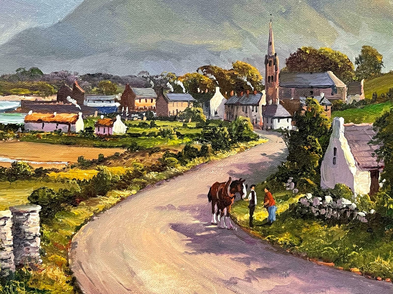 photo furniture William Yeaman Figures On The Road To Dundrum Ireland In The Irish Mountain Landscape 1996