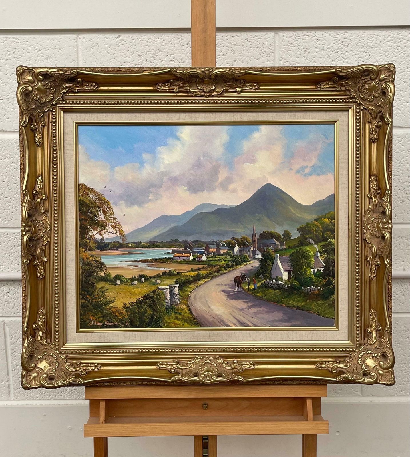 photo buy William Yeaman Figures On The Road To Dundrum Ireland In The Irish Mountain Landscape 1996