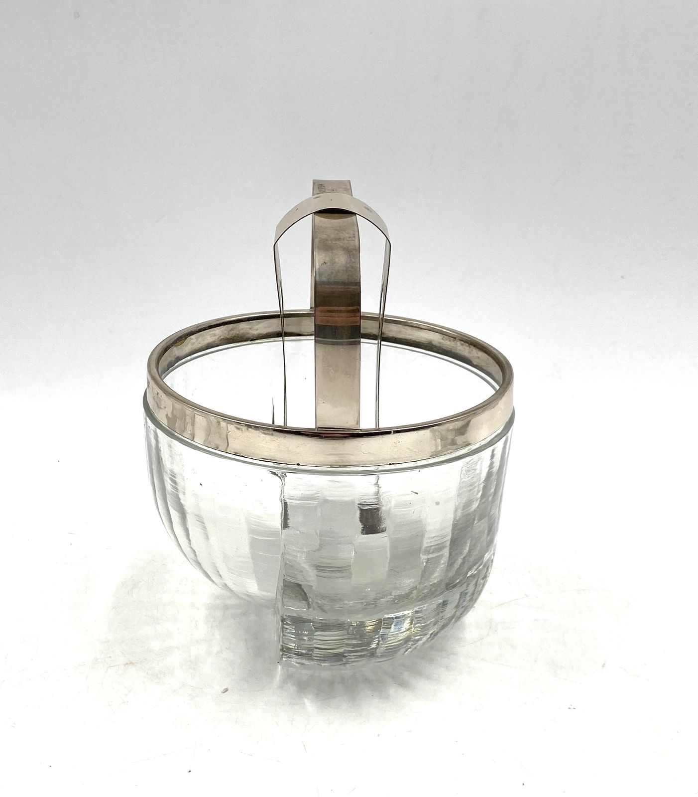 photo vintage Hollywood Regency Silver Cocktail Set, Taddei Sestini, Kristal Krisla Italy 1970s