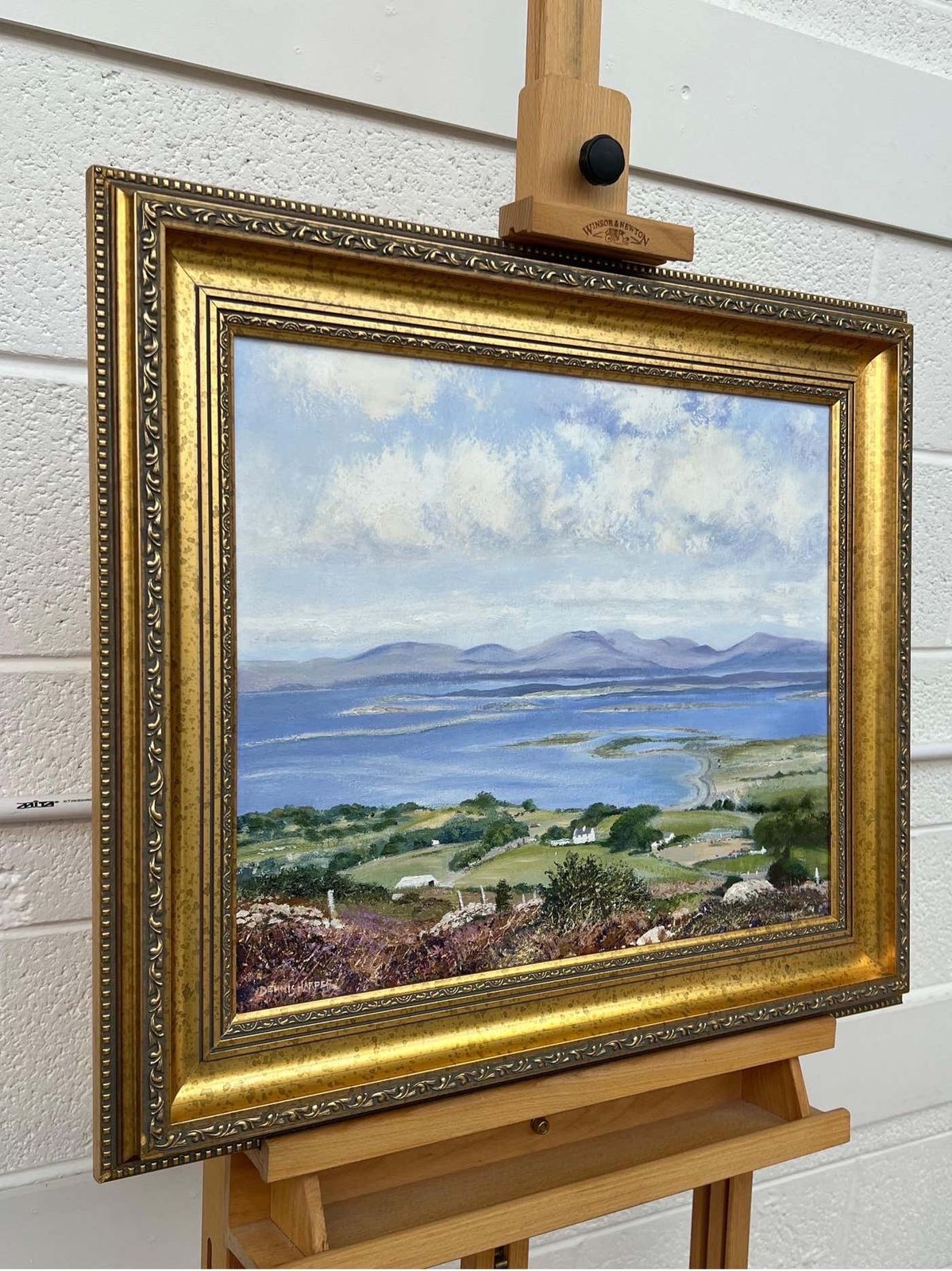 Dennis Harper Rural Mountain Landscape Oil Painting Of The English Countryside 1995 photo furniture