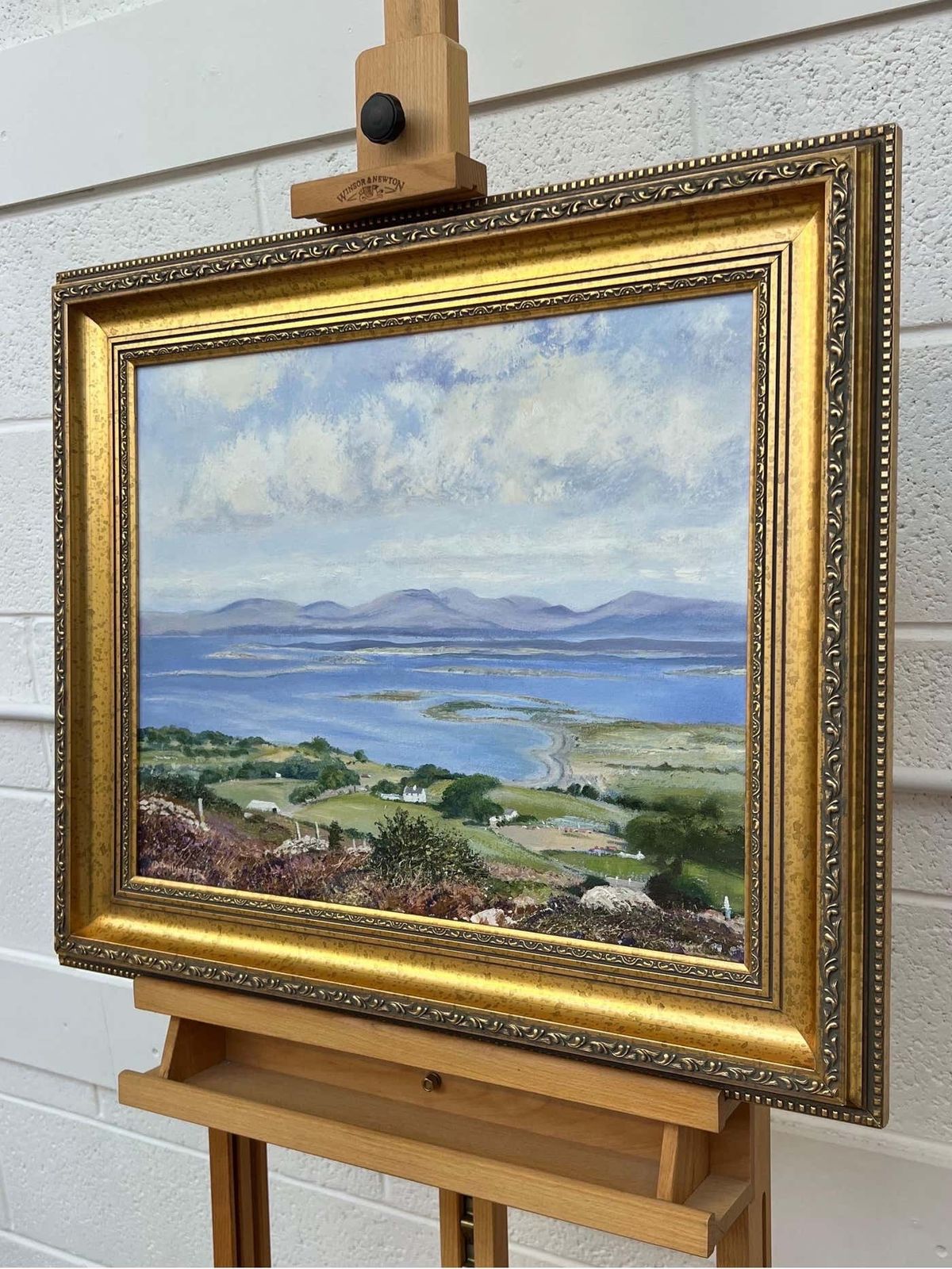 Dennis Harper Rural Mountain Landscape Oil Painting Of The English Countryside 1995 photo Art