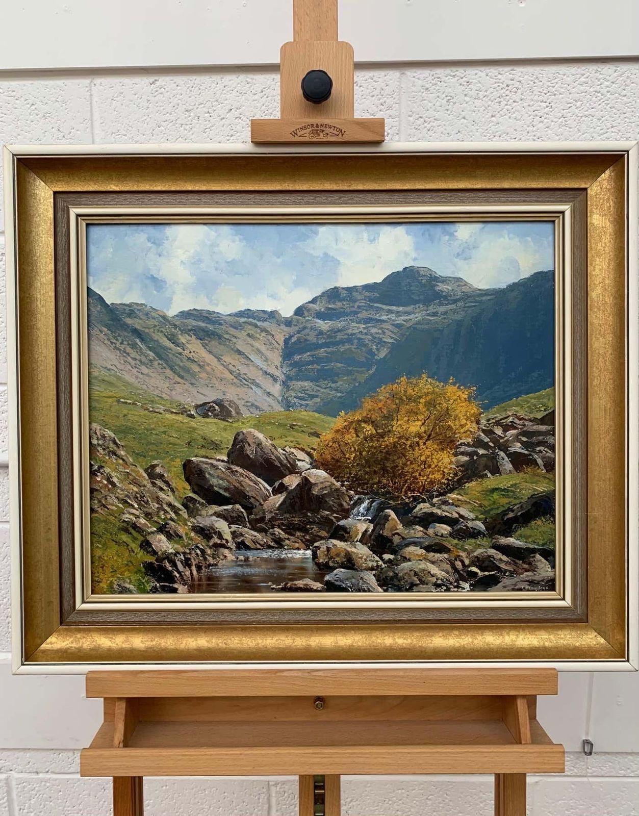 Arthur Terry Blamires Oil Painting Of The English Lake District By Modern British Landscape Artist 1986 photo for sale